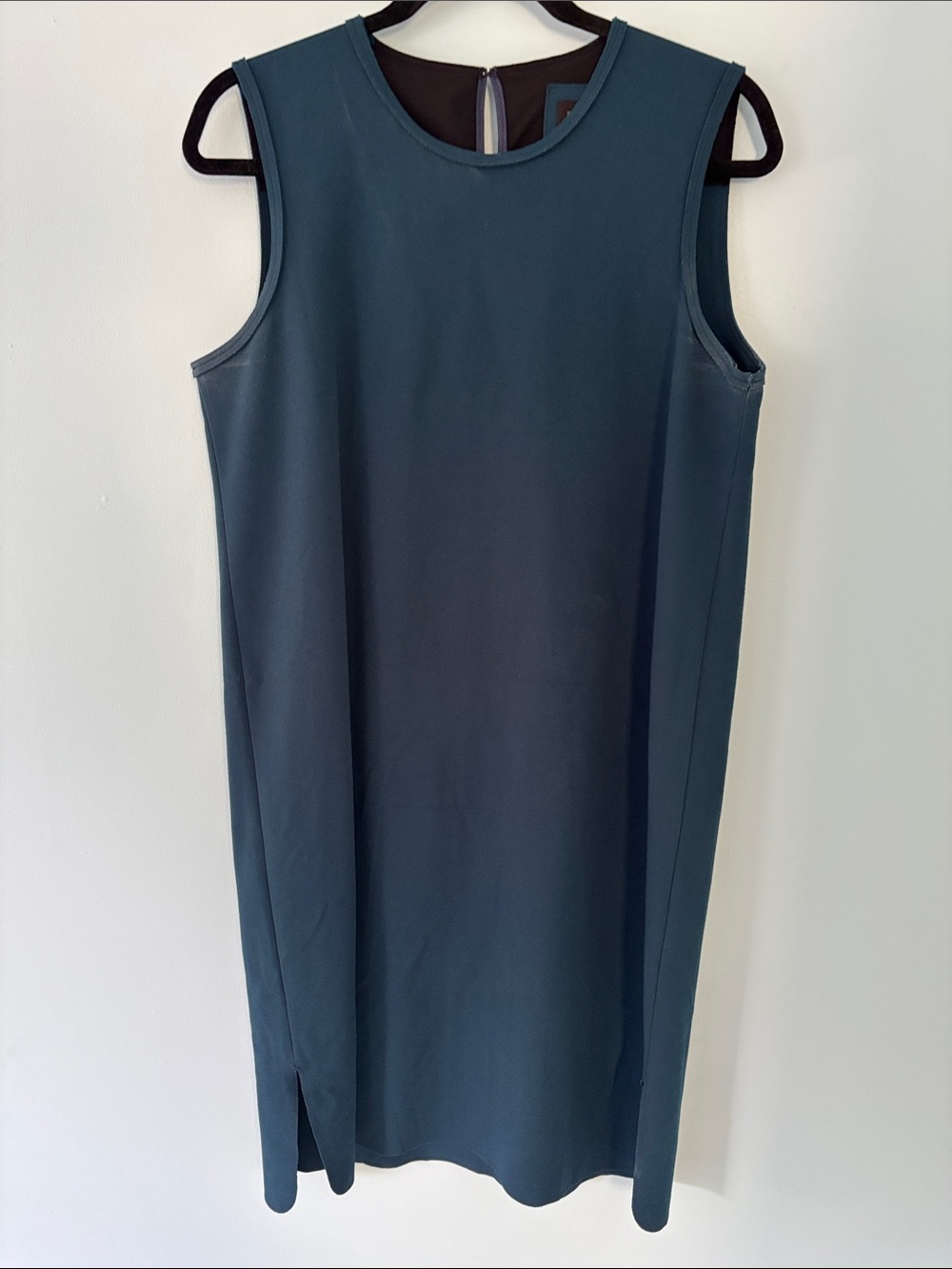 Sleeveless Shift Tunic in Deep Teal